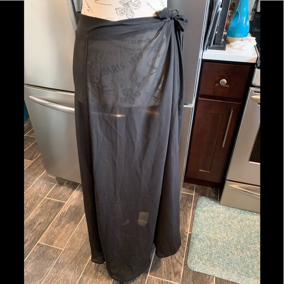 Mesh Swim Coverup Skirt - Picture 3 of 5